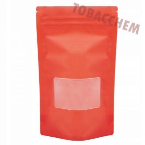 Opakowania Torba DOYPACK czarny matowy+ okno 500ml- 50 szt.