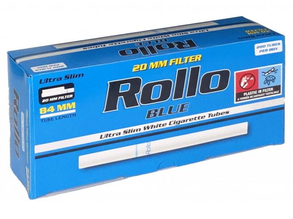 Gilzy tutki Rollo Ultra Slim Blue karton 25x200 szt