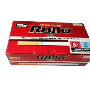 Gilzy tutki Rollo Micro Slim Red karton 10x200 szt