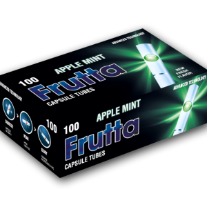 GILZY TUTKI PAPIEROSOWE Z KAPSUŁKĄ - FRUTTA CAPSULE TUBES APPLE MINT 40 X 100SZT.