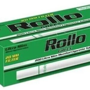 Gilzy tutki Rollo Ultra Slim Green ( Menthol) karton 10x200 szt