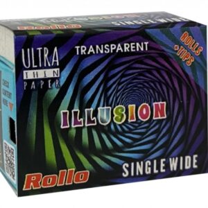 Bibułki papierosowe Rollo Illusion + filtry Single Wide 10SZT. Bibułki papierosowe Rollo Illusion + filtry Single Wide 10SZT.